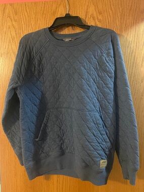 Eddie Bauer Quilted Crewneck Sweater - Blue